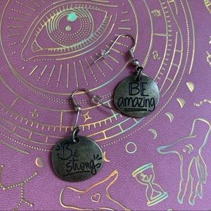 Affirmation earrings